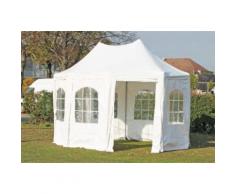 Pavillon 3x4,1m weiß PVC Pagodenzelt Arabica Profi wasserdicht