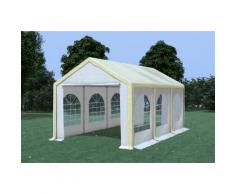 Partyzelt Pavillon 3x6m Modular Pro PVC wasserdicht beige / weiß