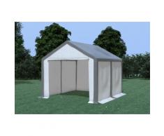Partyzelt Pavillon 3x4m Modular Pro PVC wasserdicht grau / weiß
