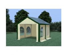 Partyzelt Pavillon 3x4m Modular Pro PVC wasserdicht grün / beige