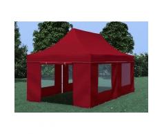 Faltpavillon ALU 3x6 m Professional bordeaux wasserdicht Faltzelt