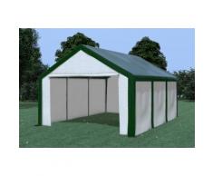 Partyzelt Pavillon 4x6m Modular Pro PE wasserdicht grün / weiß
