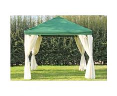 Pavillon 3x3m grün Polyester Gartenpavillon Sahara wasserdicht