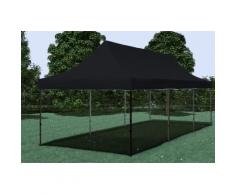 Faltpavillon ALU 3x9 m Professional schwarz wasserdicht Faltzelt