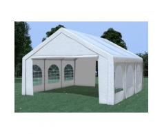 Partyzelt Pavillon 5x6m Modular Pro PE wasserdicht weiß