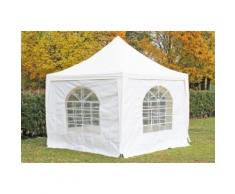 Pavillon 3x3m weiß PVC Pagodenzelt Arabica Profi wasserdicht