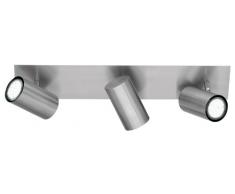 Trio Leuchten Balken in Nickel matt, Spotbalken 3-flammig, exklusiv 3xGU10, Länge: 48 cm 802400307