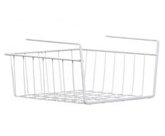 Premier Housewares Drahtkorb für Regal 29x26x15 cm weiß