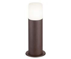 Trio Leuchten Außen Wegeleuchte Hoosic 522260124, Aluminium Rostfarbig, Acryl Weiß, exkl. 1 x E27