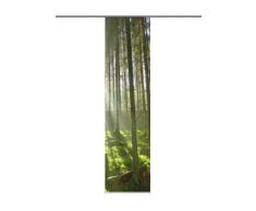 Home Fashion 87332-768 Schiebevorhang Digitaldruck Göteborg, Deko, 245 x 60 cm, grün