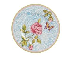 Villeroy & Boch Rose Cottage Frühstücksteller, 22 cm, Premium Porzellan, Blau