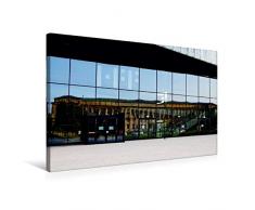 Calvendo Premium Textil-Leinwand 75 cm x 50 cm quer, Spiegelung: Alte Pinakothek | Wandbild, Bild auf Keilrahmen, Fertigbild auf echter Leinwand, Leinwanddruck: MÃ¼nchen, Kunstmuseum Orte Orte