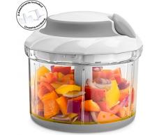 gourmia gms9280 Mini Schneide Pull String Manuelle Küchenmaschine mit Schüssel und herausnehmbare Klinge, strapazierfähigem BPA-frei Lebensmittelecht Material 4 Cup