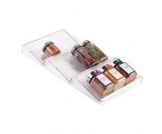 InterDesign 69830EU Linus Ausziehbares Gewürzregal, durchsichtig