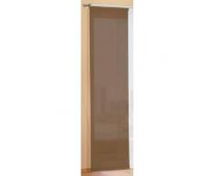 Gardinenbox Preisgünstiger Flächenvorhang Schiebegardine, transparent, unifarben, mit Zubehör, 245x60, Nougat, 85589