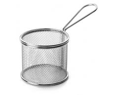 LACOR Runde Chips Korb, Stahl, Grau, 9 x 18 x 11 cm