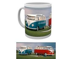 empireposter Volkswagen - Twin Kombis - Keramik Tasse - Größe Ø8,5 H9,5cm