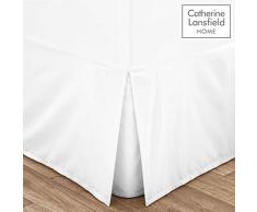 Faltenvolant, Weiß Doppelbett