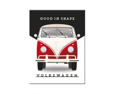 Nostalgic-Art 14364, VW Magnet 8x6 cm, Metall, Bulli - Good in Shape, 8 x 6 x 0.1 cm