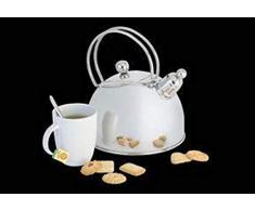 demeyere Teekessel, 2,5 Liter, silberfarben, Glas-Kanne für die Teezubereitung