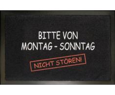 Rockbites Design 1012503010 Fußmatte, Polyamid, Schwarz, 40 x 60 cm, 1 Einheiten