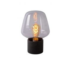 Lucide BECKY - Tischlampe - E27 - Rauchfarbe Grau