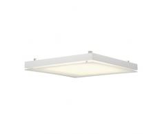 SLV T5 Grill Uni, Wand und Deckenleuchte, Eckig, 4Xg5, 4X24 W 157091