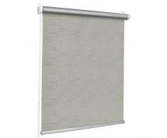 ROLLMAXXX Thermo Verdunkelungsrollo Klemmfix ohne Bohren (45 x 150 cm, grau Melange)