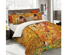 Sogni Dautore Italian Bed Linen Bettbezug, Doppelte, 100% Baumwolle, Multicolor SD02, DOPPEL