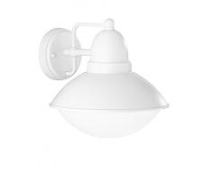 Trio Leuchten 227460131 Amur A++ to E, Außen-Wandleuchte, Aluminium, E27, Weiß matt, 25 x 22.5 x 22 cm