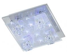 Action LED Colina Deckenleuchte, Glas, Metall, G4, 20 W, chrom