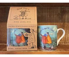 Pyramid International SAM Toft (HER Favourite Cloud) Porzellanbecher, Keramik, Mehrfarbig, 12.5 x 8.5 x 9 cm