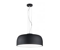 Trio Leuchten Baron 309800432 Pendelleuchte, Metall, Schwarz Matt