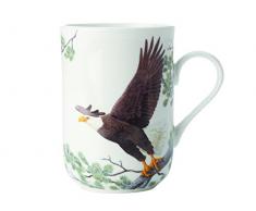 Maxwell & Williams Birds of The World Adler, Geschenkbox, Porzellan, PBW1060 Becher, braun, weiß, 10.5 x 7.5 x 10.5 cm