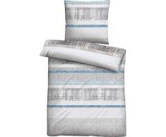 biberna 0075843 Single-Jersey Bettwäsche Garnitur mit Kopfkissenbezug (Baumwolle) 1x 155x220 cm + 1x 80x80 cm, cyclam