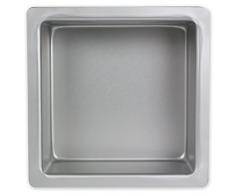 PME SQR104 Quadratische Backform aus eloxiertem Aluminium, 254 x 254 x 102 mm, Silver, 25 x 25 x 10 cm