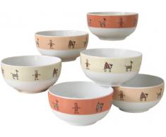 CreaTable 10814, Serie Nature, Geschirrset Müslischalen Set 6 teilig