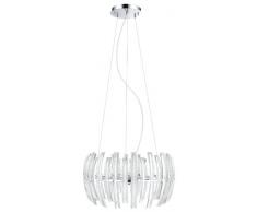 EGLO 89203 Kronleuchter, Metall, G9, silber