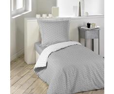 Douceur d Intérieur 1641525 Zodiac Bettdecke, grau/weiß 140 x 200 cm