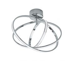 EGLO SELVINA Deckenleuchte 46 x 39 cm, Aluminium, 35 W, chrom