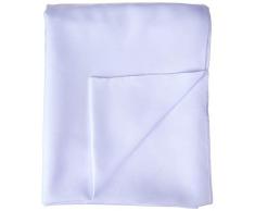 LA Linen Gardine aus Polyester, Popeline, 246 x 147,2 cm, Weiß, 2 Stück