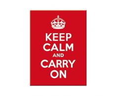 Nostalgic-Art 14291 United Kingdom - Keep Calm and Carry On, Magnet 8x6 cm
