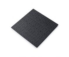 Zeal hitzebeständig rutschfeste Untersetzer Topfuntersetzer, Silikon, Schwarz, 19,4 x 19,4 x 19,4 cm