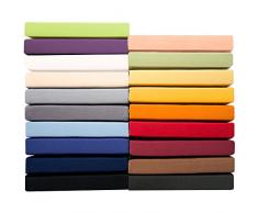 aqua-textil Pur Jersey Spannbettlaken 120x200-130x220 cm Bordeaux rot Wasserbetten Boxspringbetten Mako Baumwolle