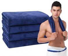 VIVOTE Microfaser Handtuch Sporthandtuch reisehandtuch 40X80 cm, Ultra weich und schnell trocken (Navy blau, 40x80) …