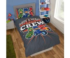 PJ Masks Bettwäsche-Set, Polycotton, Mehrfarbig, Einzelbett
