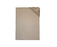 Kinzler C-10031/29 Baumwoll-Satin Spannbettlaken Uni 100x200 cm, grau