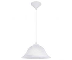 EGLO ALESSANDRA Hängeleuchte, Kunststoff, E27, 60 W, weiss