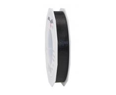 Präsent - SATIN Geschenkband - schwarz - 25-m-Rolle 15 mm
