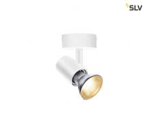 SLV SPOT E27, CW, Indoor Wand- und Deckenaufbauleuchte, weiß, max. 75W Leuchte, Aluminium, 0 W